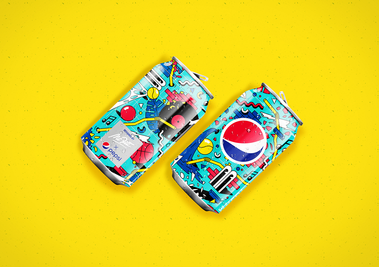 Les canettes ultra-colorées de Pepsi Allemagne