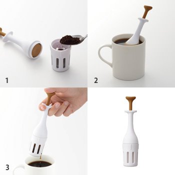 Le fonctionnement d'une presse à café