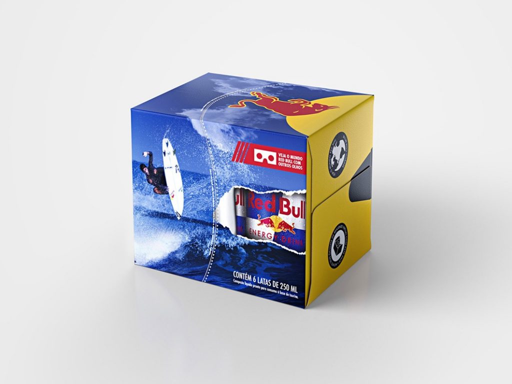 Red Bull packaging réalité virtuelle