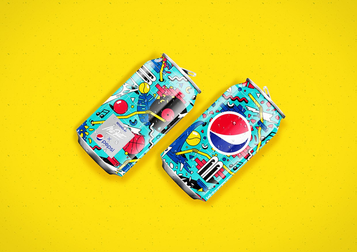 Les canettes ultra-colorées de Pepsi Allemagne