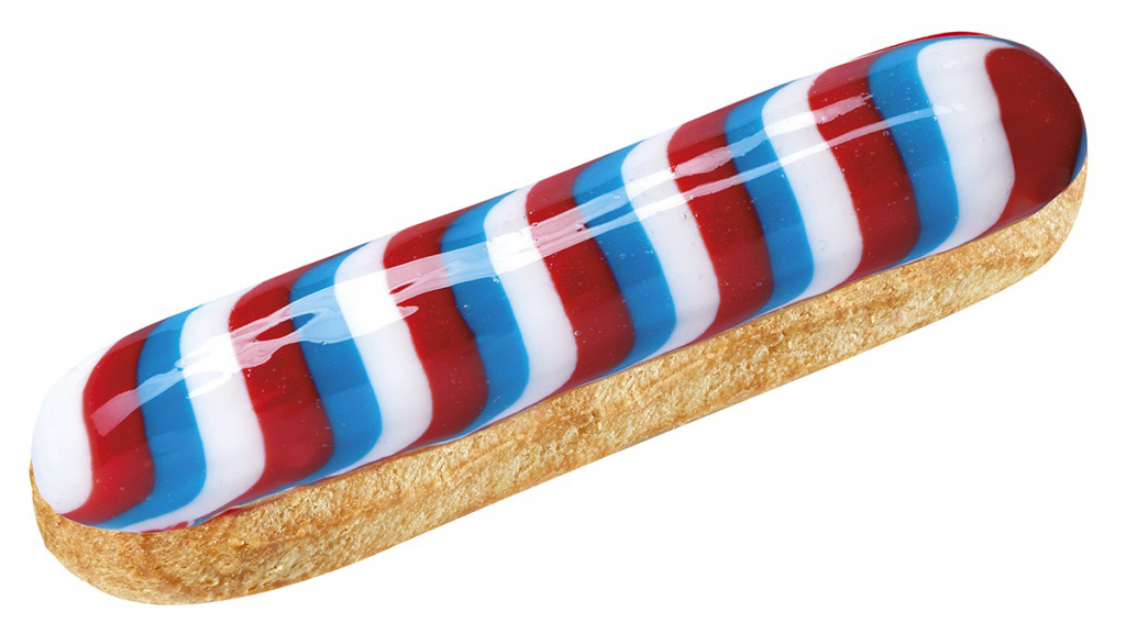 Eclair Bleu Blanc Rouge de Fauchon en France