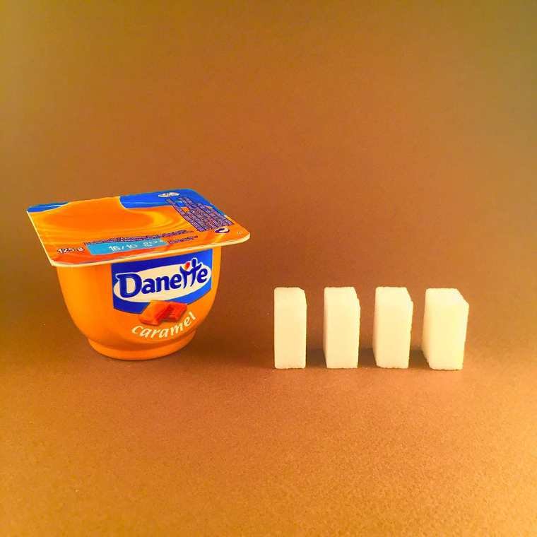 Sucre dans Danette