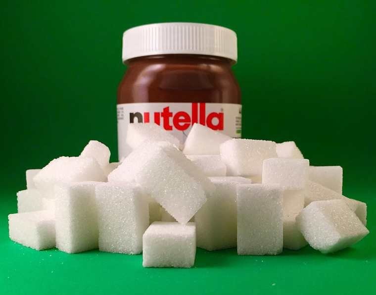 Le sucre dans le Nutella