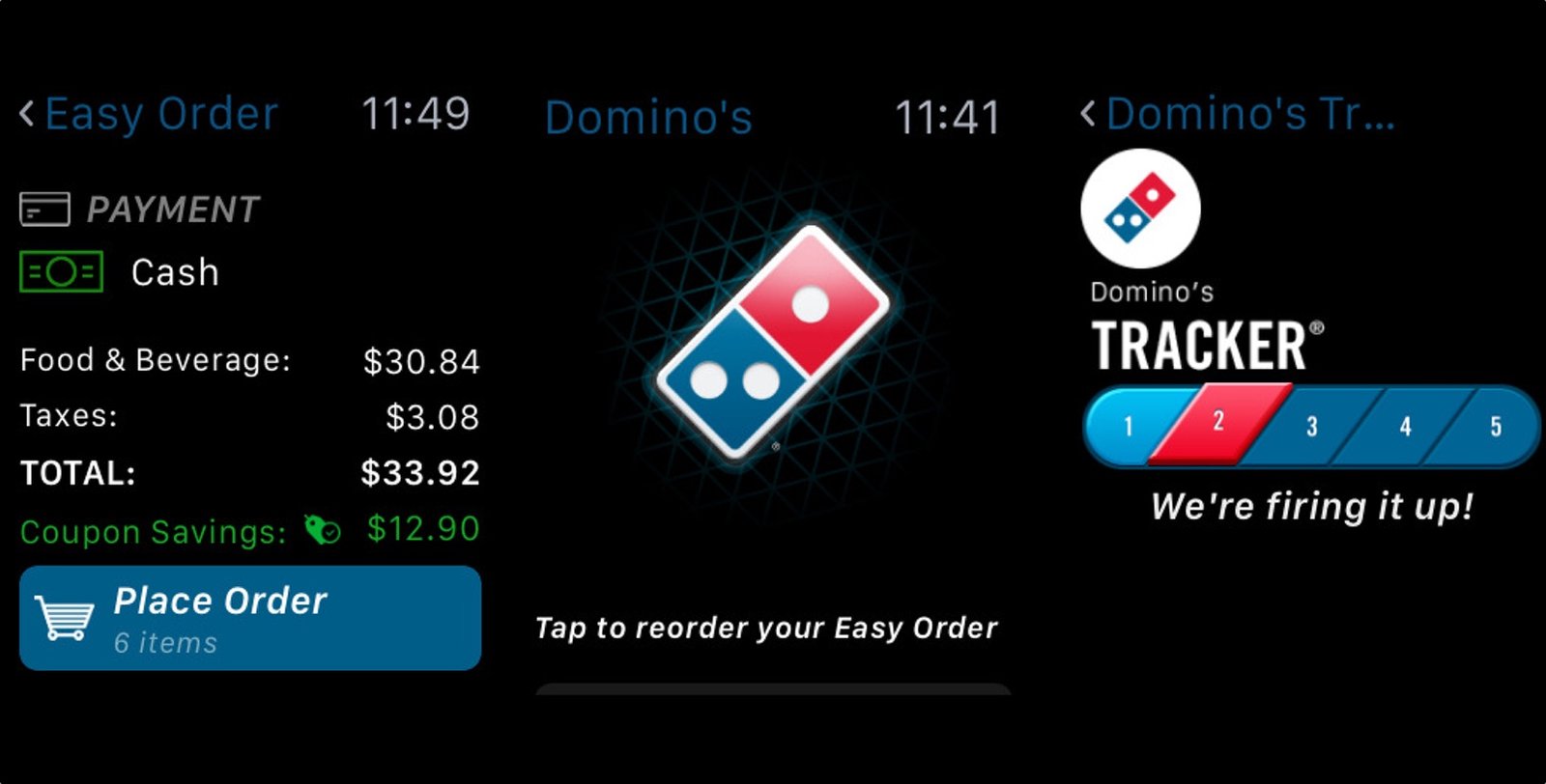Domino's x Apple Watch